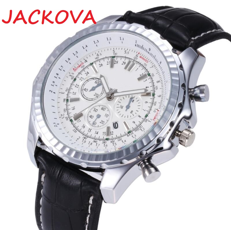 

Wholesale Mens Watches Classic Designer Men Watch Quartz Movement Sport Wristwatch Gift Clock Comfortable Leather Strap, As pic