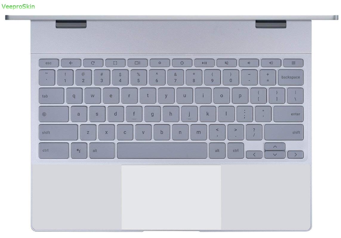 

Keyboard Covers For Google Pixelbook 12.3" Touch-Screen Chromebook(2021 Released) Skin Us Layout Ultra Thin Soft Clear Cover