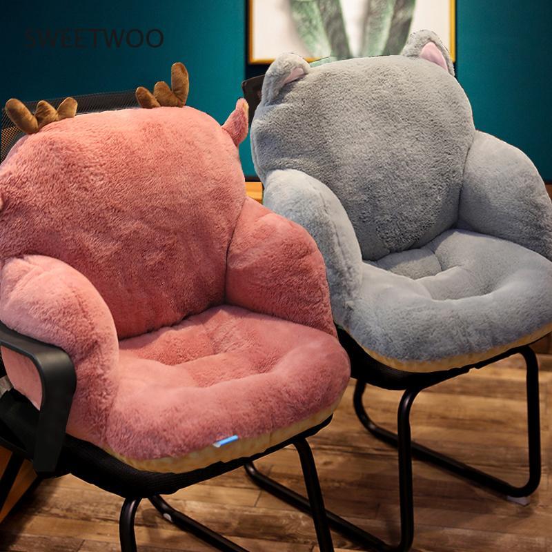 

Cushion/Decorative Pillow Chair One-Piece Cushion Office Sedentary BuMat Student Seat Back Cushions Waist Support Backrest Mat Home Decorati