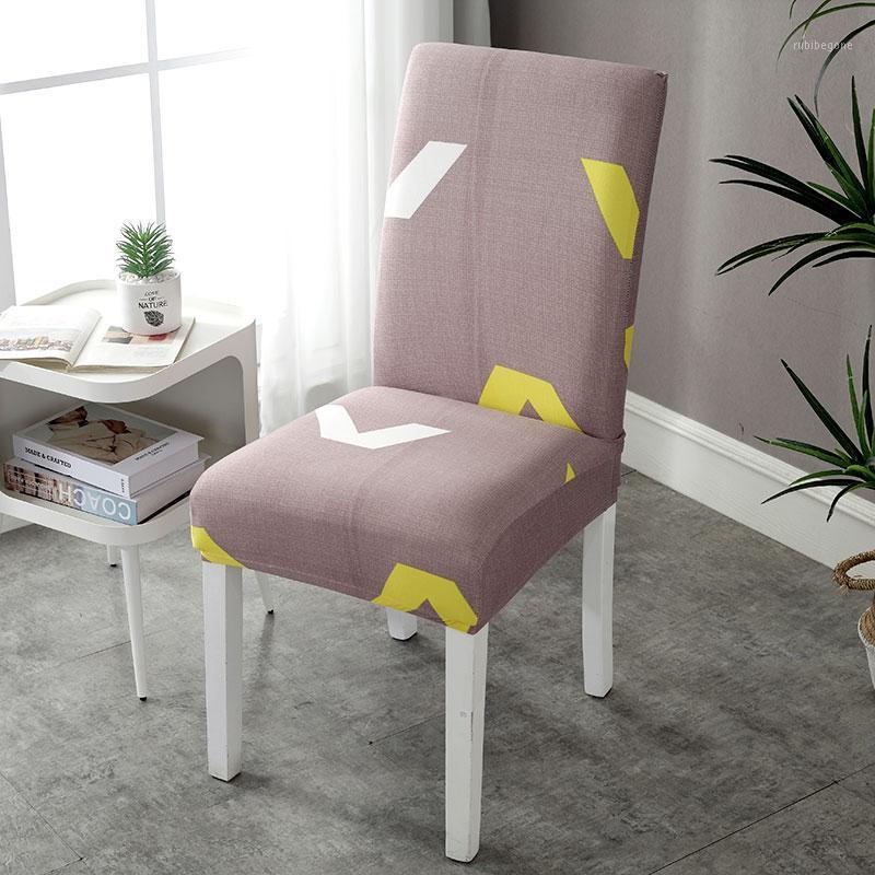 

Chair Covers Floral Printed Cover Home Dining Room Slipcovers Spandex Elastic Cloth Seat Protector For Kitchen El