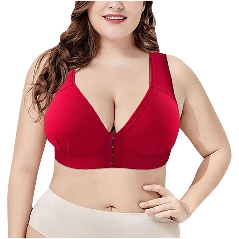 

Bras Women's Solid Color Bra Push Up Wire Free One-Piece Seamless Lingerie Everyday Underwear Plus Size 4XL Soutien Gorge Femme D4, As shown
