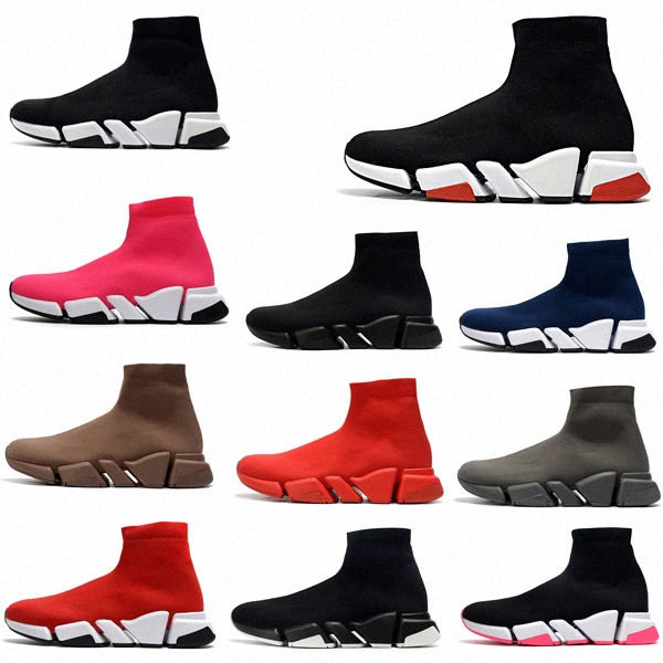 

Sock Speed Trainers balencaiga trainer Black Red Triple 2.0 Flat Socks Boots Sneakers Casual Shoes 35-45 new p3TE#