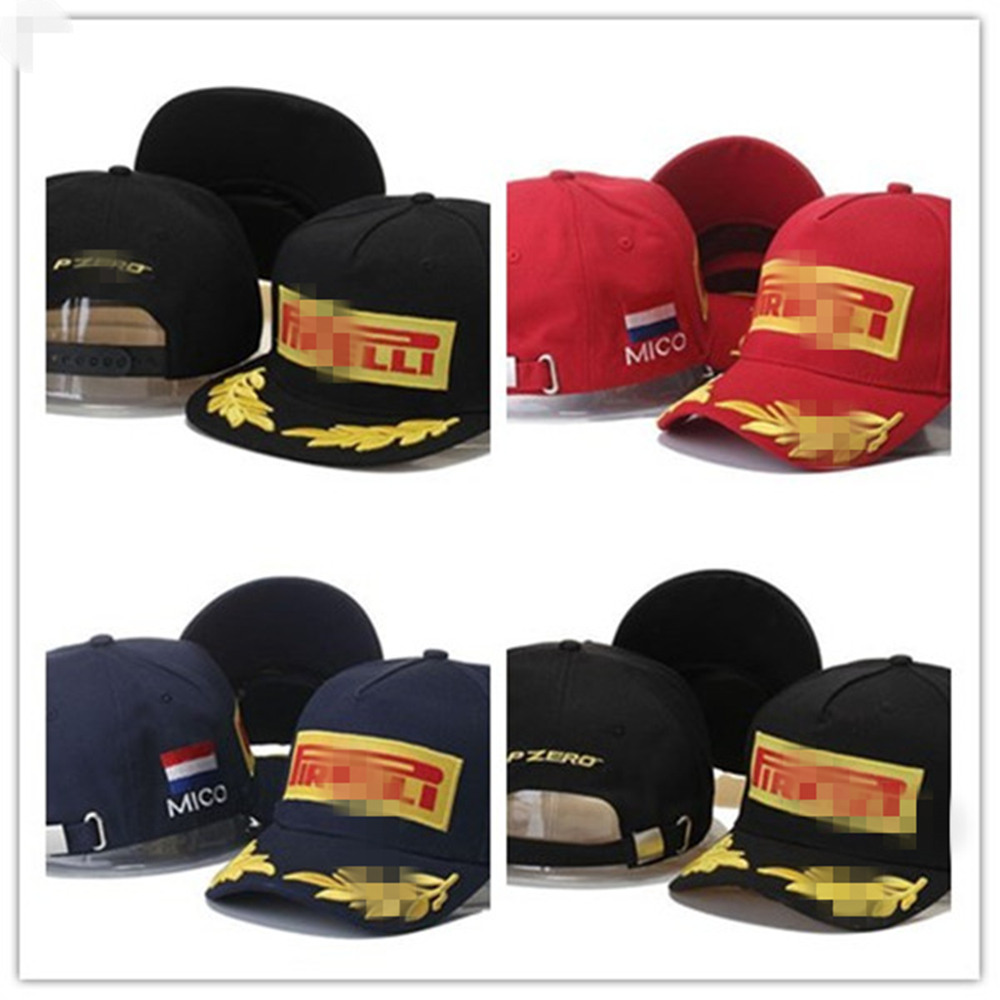 

2021 Brand Pirelli PZERO Baseball Caps F1 Racing 6 panel golf strapback hip hop men women masculinos toca chapeu bone aba reta Snapback Hats HHH, Blue;gray