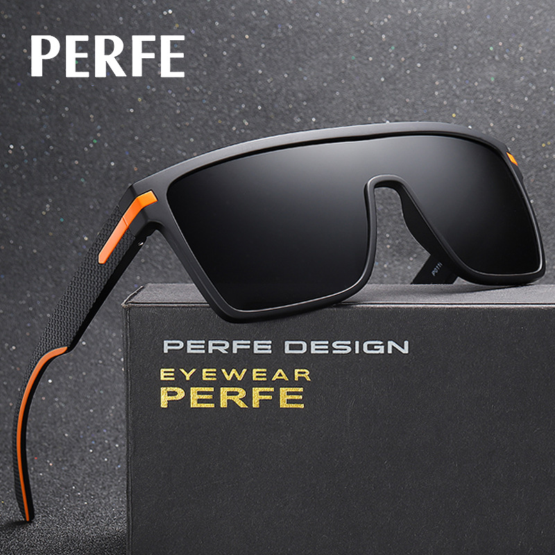 

Men Fashion Large Square Frame Polarized Sunglasses Male TR90 Vintage Style Sun Glasses Shades UV400 Protection for Outdoor Sports Driving, White;black
