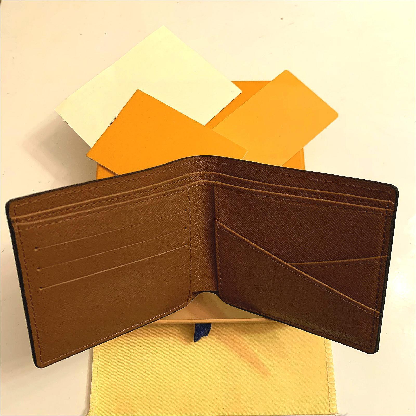 

2021Top High quality designers wallets cardholder France Paris plaid style luxurys mens wallet designers women wallet high-end luxurys designers L wallet with box