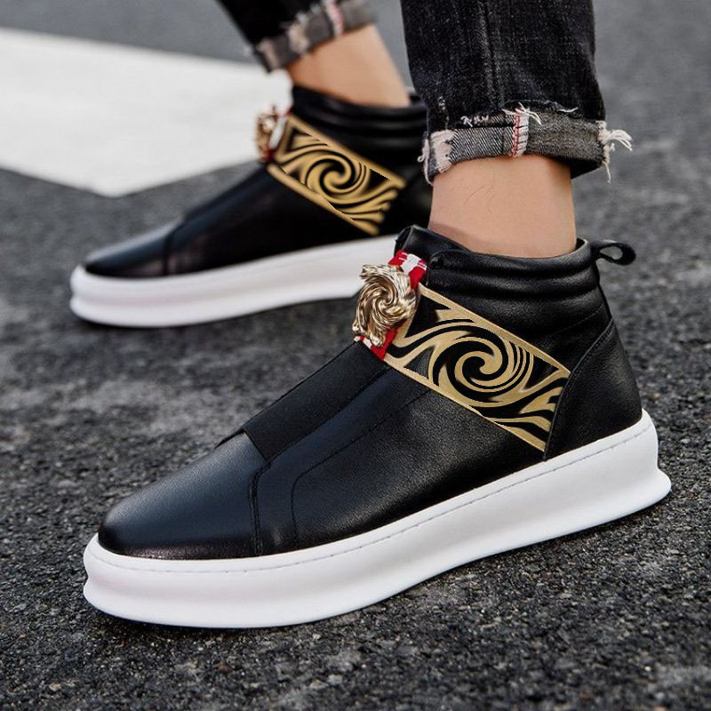 

Women Shoes Solid Spring Autumn Sequined Slip on 2022 New Sneakers PU Leather Round Toes Comfortable Casual Outdoors Concise Classic HM232, Black
