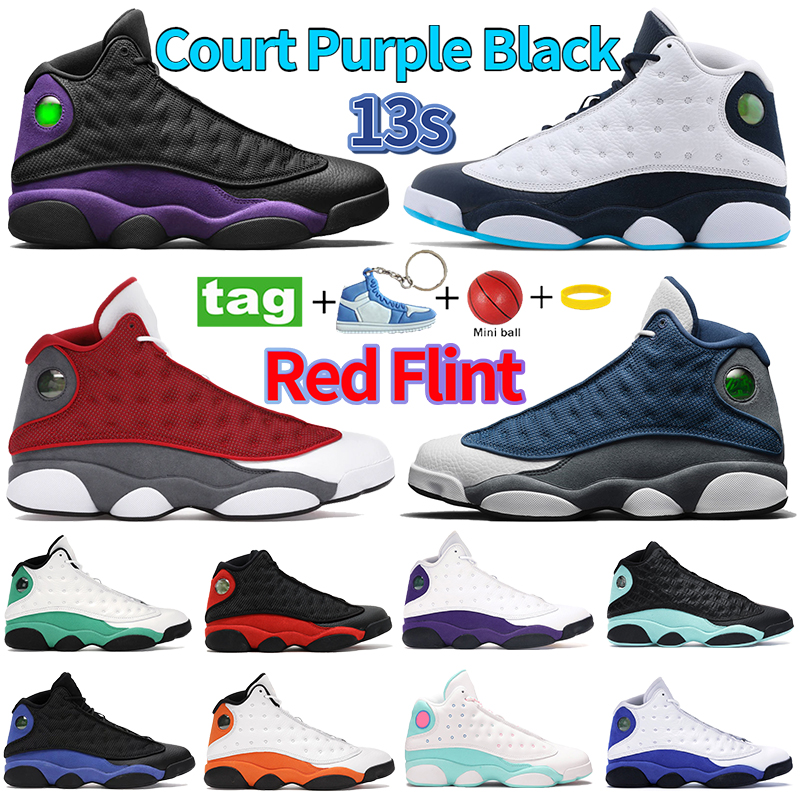 

New Red Flint 13s 13 mens basketball shoes Court Purple Black Hyper Royal Island lucky green Starfish Playground men women trainers sports sneakers, Bubble wrap packaging
