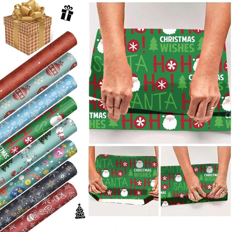 

Gift Wrap 2022 Christmas Wrapping Paper Wedding Green Decoration Artware Kraft Packing Vellum Origami 50x70cm