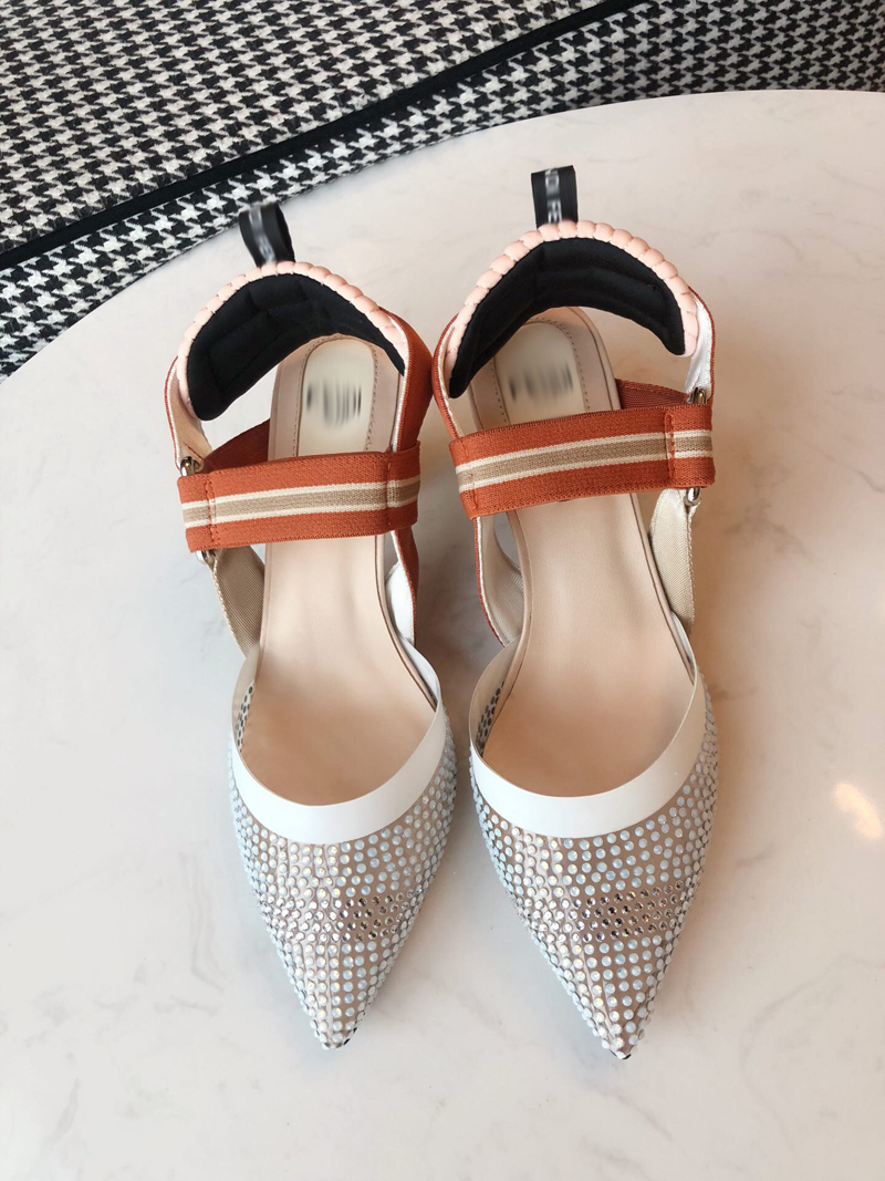 

2021 Good Quality Fashion Women Luxurys Designers Shoes Designer Sandals Womens Luxury High Heels Sandal Dress Shoess With Box Size 35-41 -H323, Silver