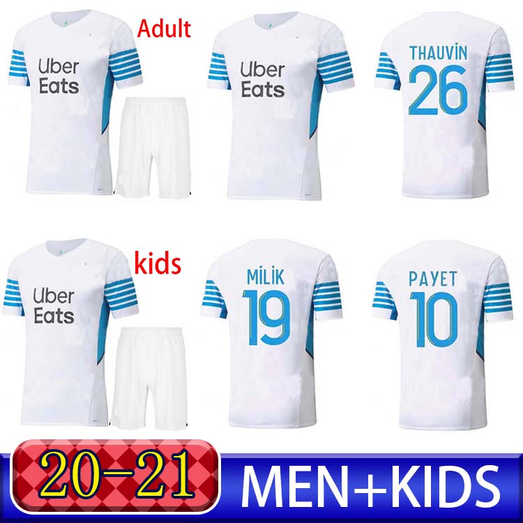 

fans version 21 22 Marseille Soccer jerseys Olympique milik maillot de foot om 2021 2022 Camiseta PAYET BENEDETTO MEN+KIDS kit football shir, Black;yellow