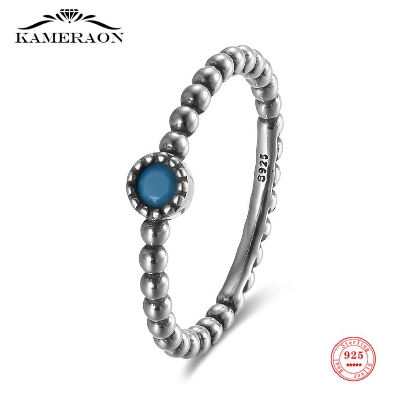 

Cluster Rings S925 Sterling Silver Ring For Women Turquoise Round Beads Oxidized Gift Fine Jewelry Exquisite Luxury, Golden;silver