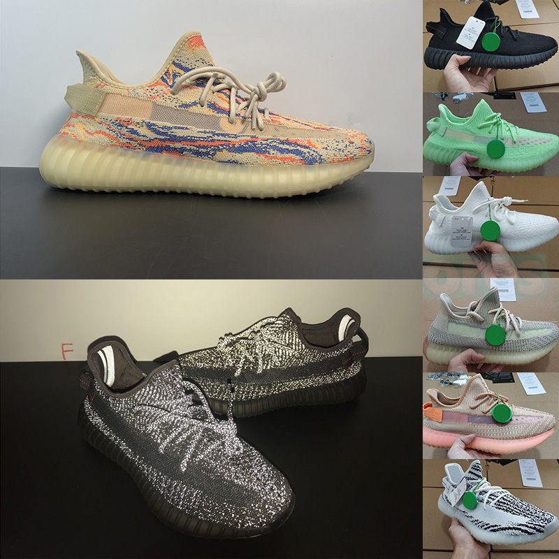 

Kanye V2 Running Shoes For Women Men Ye Zebra Black 3M Static Mx Rock Oat Israfil Carbon Light Designer Sneakers Size 36-48 Trainers Yezzy Yeezys Yessy Yeesy, 36-yecheil shoelace reflective