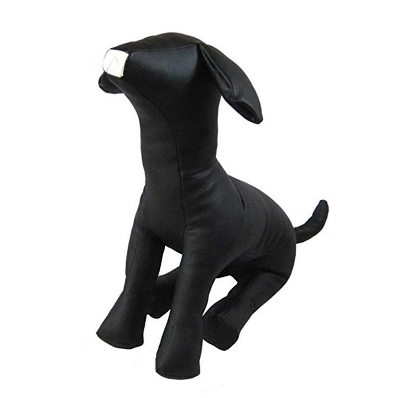 

Dog Apparel Top-Leather Mannequins Standing Position Models Toys Pet Animal Shop Display Mannequin Black L