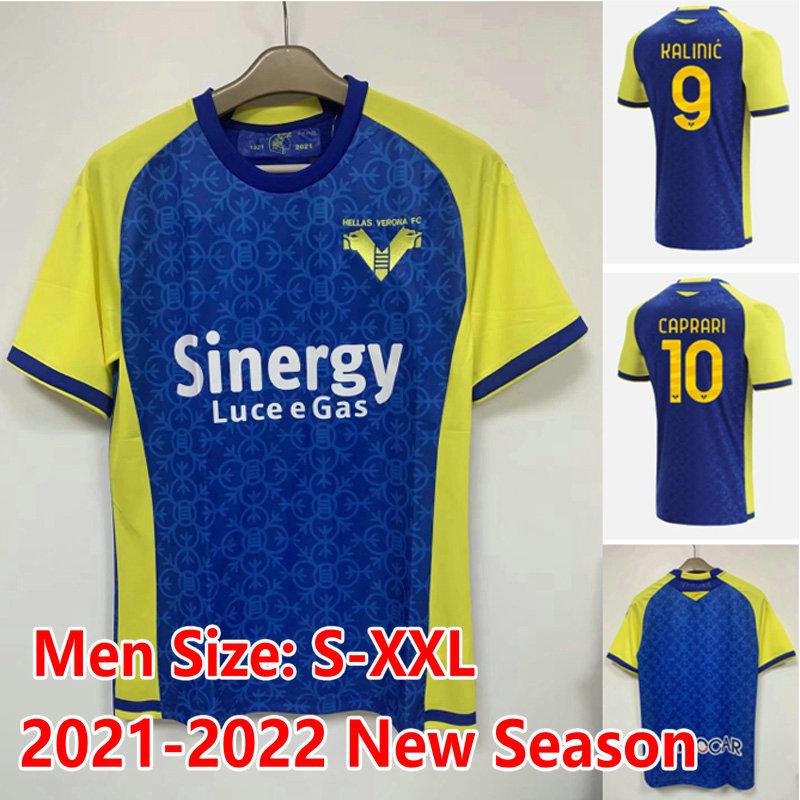 

21 22 soccer jerseys home 2021 2022 SIMEONE ILIC CAPRARI KALINIC LAZOVIC BARAK FARAONI men football shirts maglie da calcio adult kit, 21-22 home