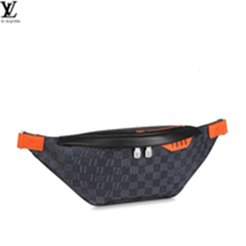 Enduit Iconic W2ki N40161 Damier Cobalt Race Marque Toile Discovery Ceinture Sac Hommes Sacs à main Sacs de concepteur Sacs supérieurs Sacs de lu