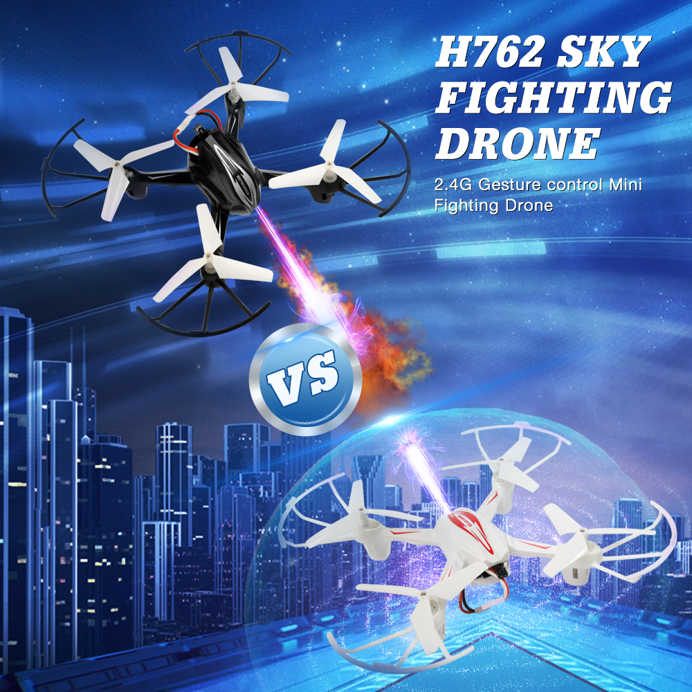 

HX762 Rc Helicopter Competition Drones One Key Return 360 Degree Quadrocopter LED Light Electronic PK Auto Hovering Toys for Bo