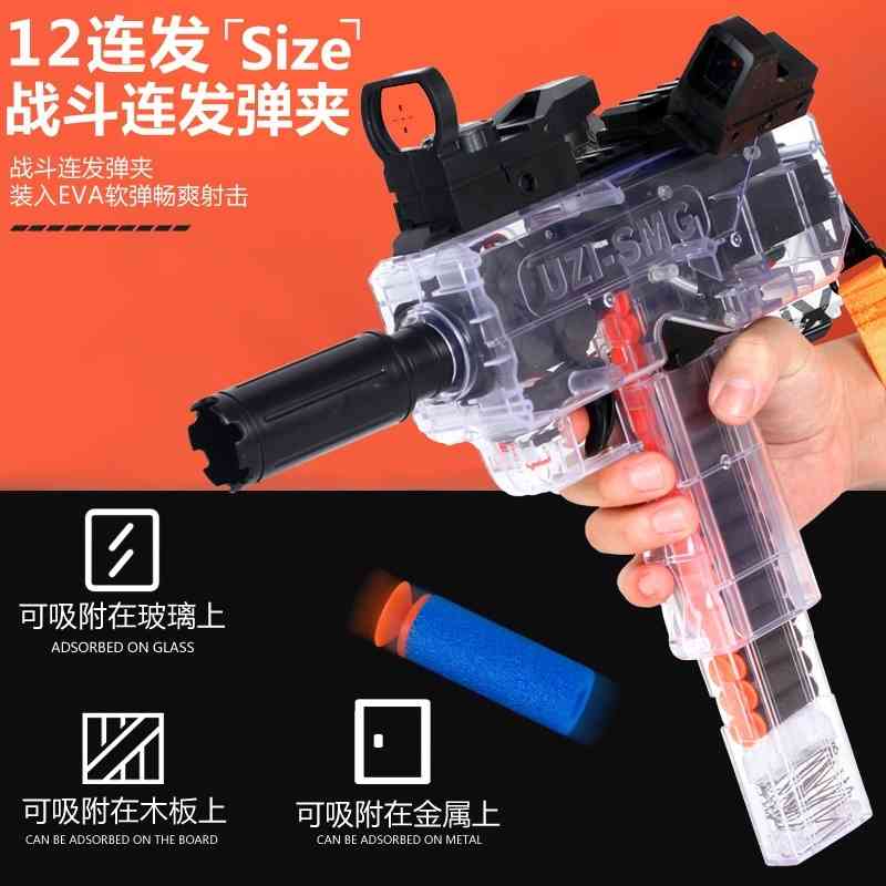 

Automatic Rifle Water Bullet Electric Bomb Gel Sniper Toy Gun Squid Adult Children Fidget Toys GameUzi-smg Uzi electric continuous soft bull