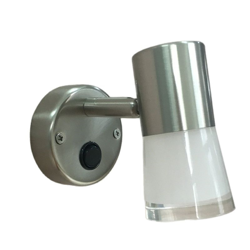 Topoch Boat LED Lights 12V 24V Lamp Switch on/off Directional Head Nickel Chrome Color Built-in Power Supply 3W 200LM Comfortable Light No Glare-image-403851141
