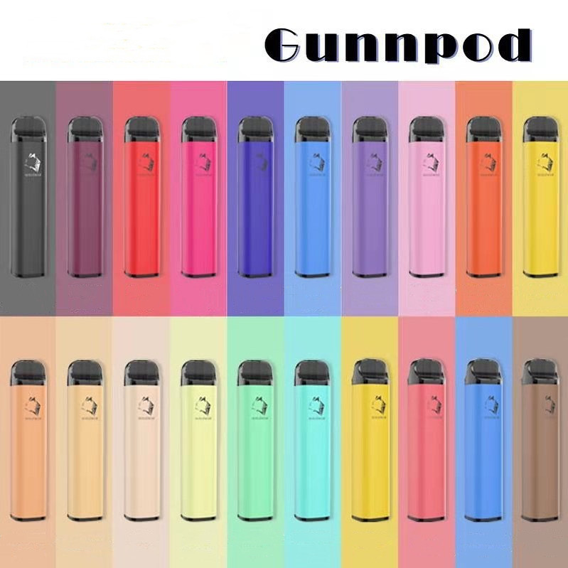 

100% original Gunnpod 2000 puffs disposable 1250mAh Battery 24 colors Available vape pen