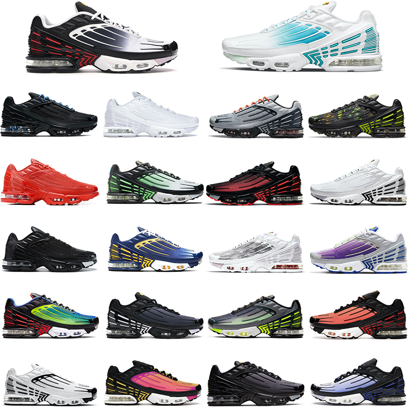

men shoes tn running plus 3 White Aquamarine Wolf Grey Zebra Obsidian Radiant Red Parachute Pack Hyper Violet multi mens sports hiking, Color#1