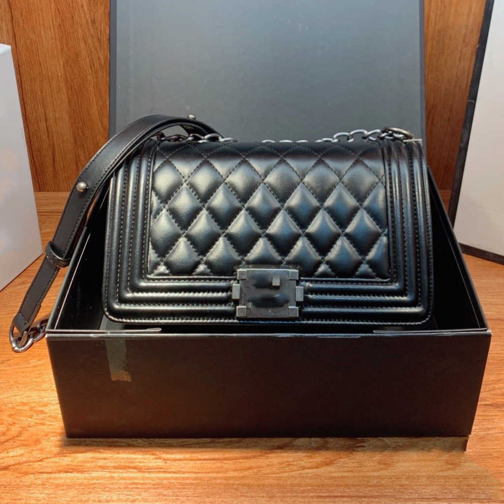 

F/W New Fashion Style Boy Cc Bag High Quality Leather Womens Shoulder Handbag Luxury Designers s