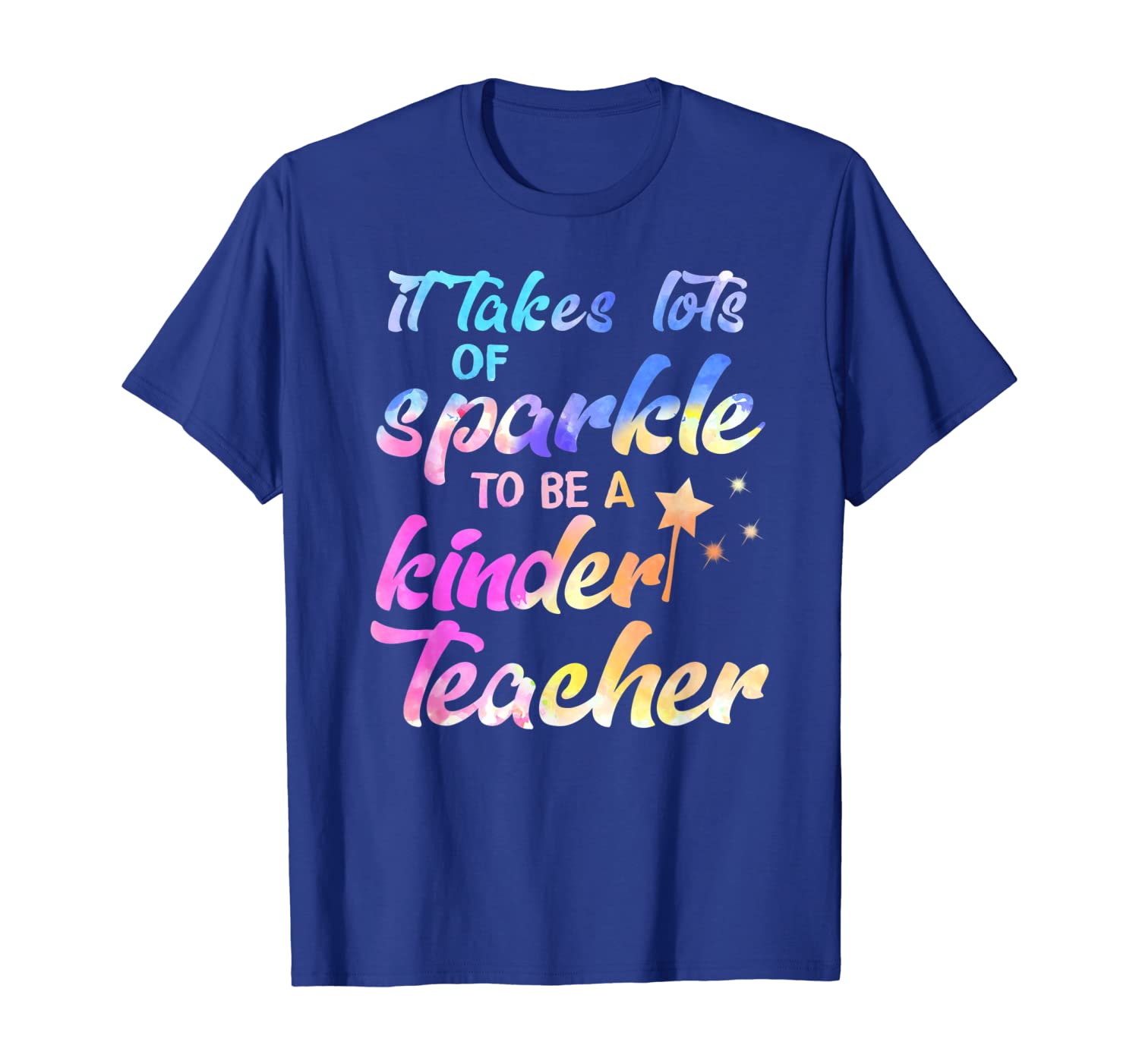 

it takes a lot of sparkle to be a kinder teacher t-shirt, White;black