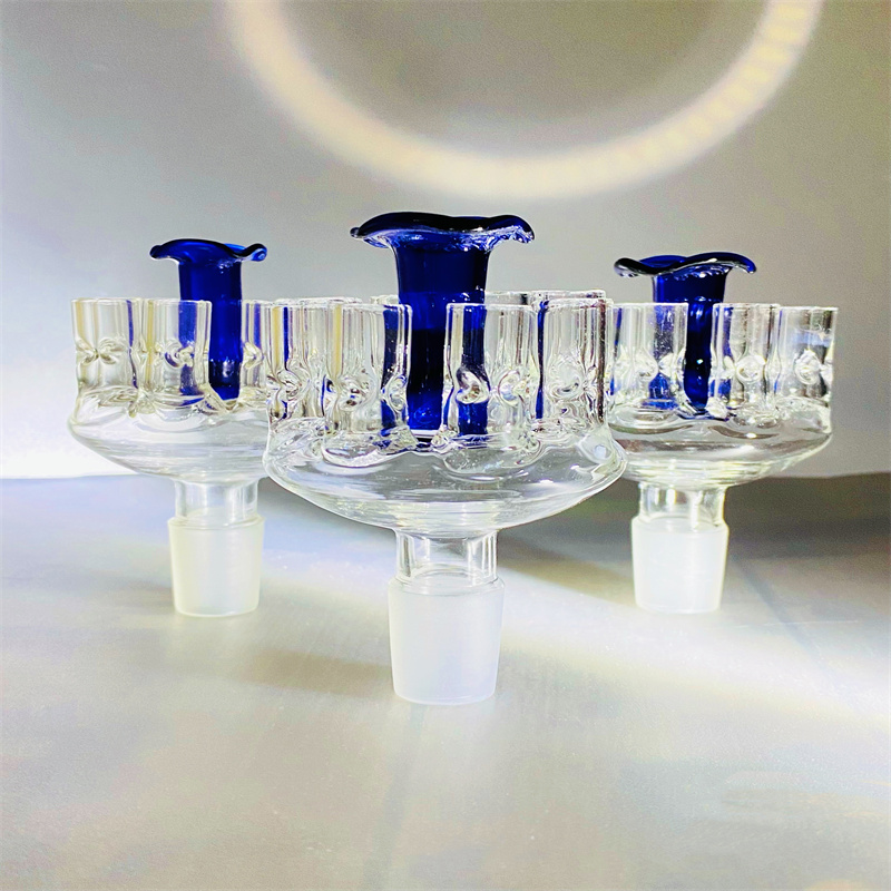 

Glass hookah, 8-tube fancy revolver bowl 14 and 18.8 mm (BL-12-S)