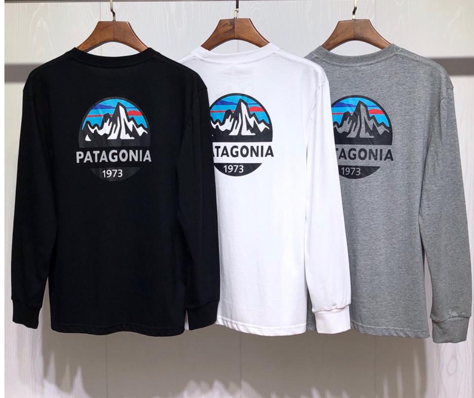 

Autumn Mens Hoodies patagonia Streetwear Hooded Sweatshirts men Women Pullover Top, Black