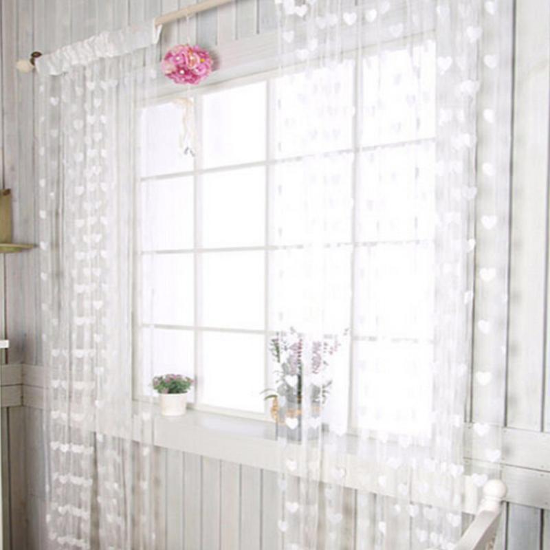 

Curtain & Drapes Heart String Window Door Balcony Home Decoration Decorative For Living Room Bedroom