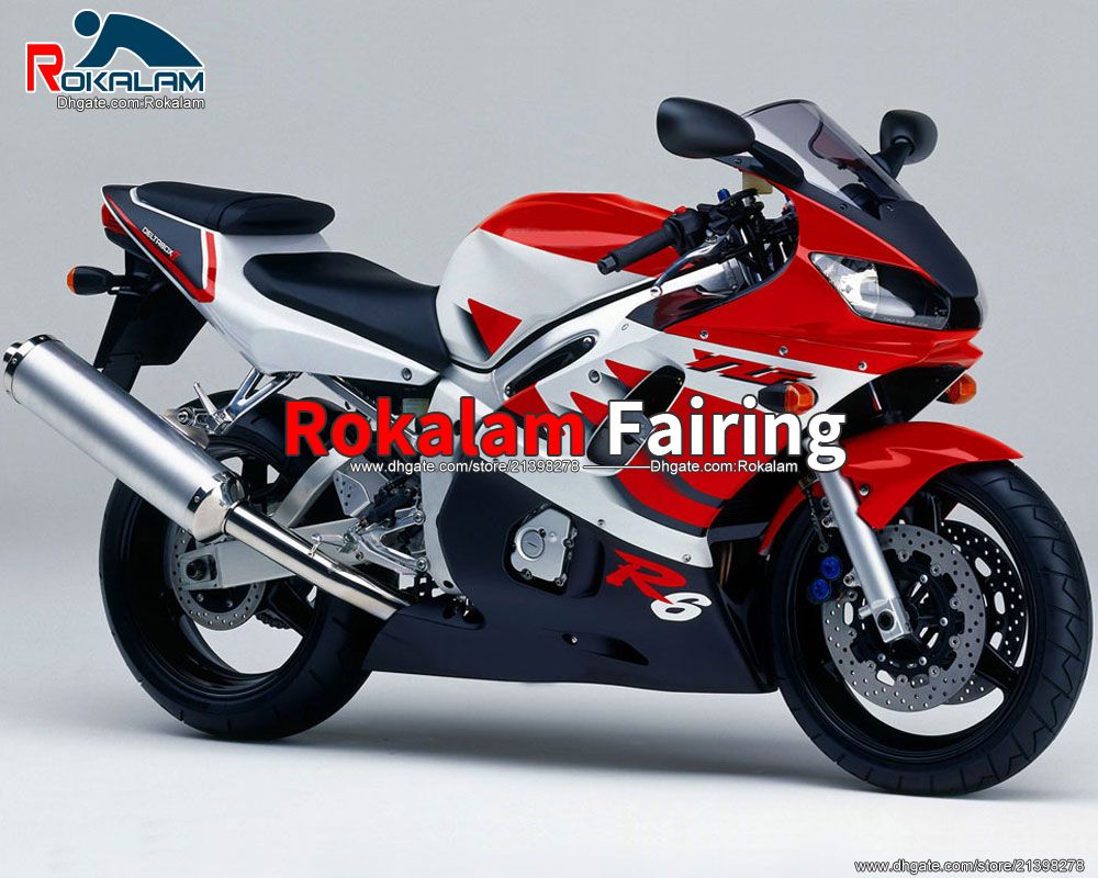 

Customize ABS Fairings For Yamaha YZF R6 YZF-R6 1998 1999 2000 2001 2002 YZF600 R6 98-02 Body Kit (Injection Molding)