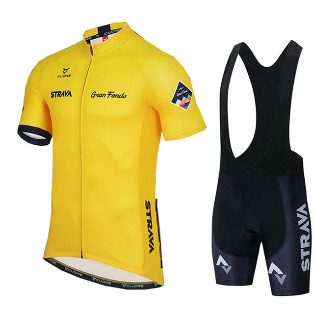 

Racing Sets 2022 STRAVA Cycling Triathlon Bicycle Clothing Breathable Mountain Clothes Suits Ropa Ciclismo Verano Set, Black;blue