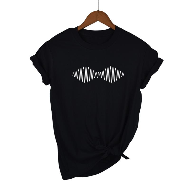 

Women's T-Shirt Arrived Arctic Monkey Sound T Shirt Women Cotton Streetwear Vintage Tshirt Harajuku Hip Hop Tee Basic Hipster, Purple-b