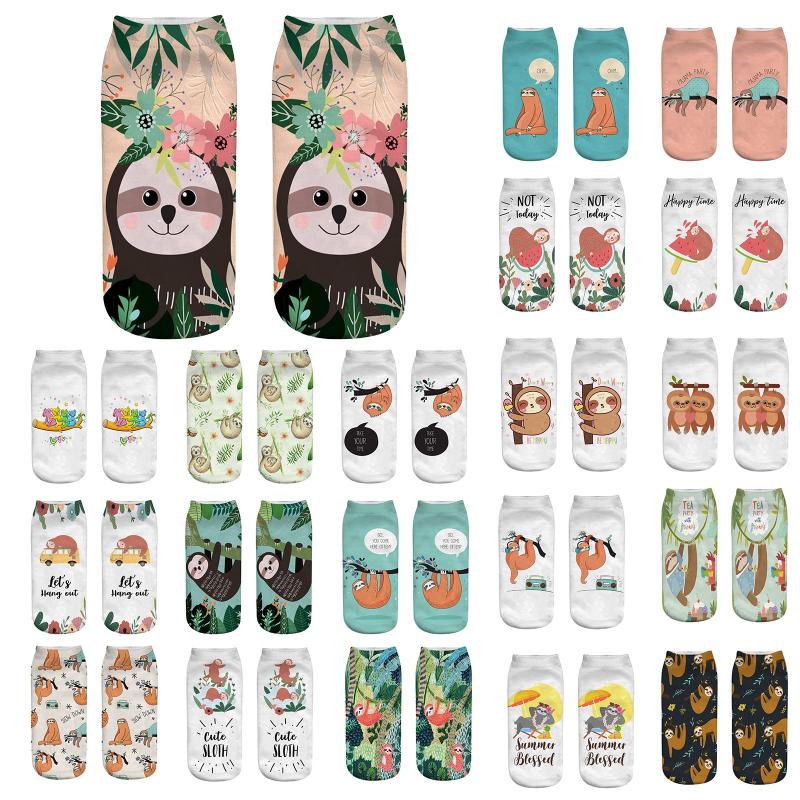 

Casual Work Business Women Socks 3d Animal Print Medium Sports Cute Soft High Quality Autumn Winter Sock Slippers & Hosiery, Black;white