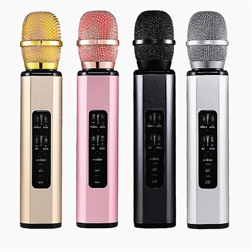 

Hight Quality K6 Bluetooth Microphone Portable Handheld Wireless KTV Sing Karaoke Player Loudspeaker MIC Speaker For iPhone 7 Plus Samsung S7 Smartphone Vs Q7a17