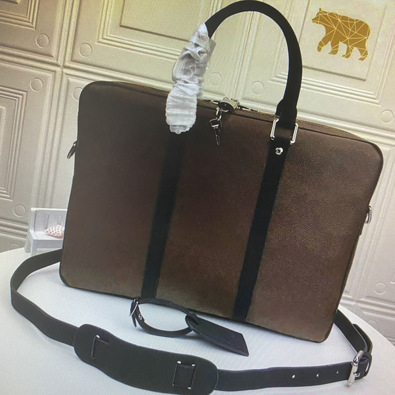 

brand v PM Small Briefcases PORTE-DOCUMENTS VOYAGE Briefcase Business Men Shoulder Laptop Bag Totes Handbag Computer Bags Duffel Bag, With dust bag