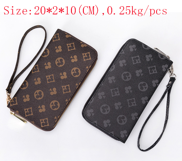 

Made In China Wholesale Women Lady long wallet designer wallets Card holder womon classic zipper pocket Coin purse bag Top quality, Extra fees