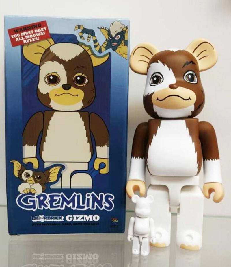 

New style 2pcs/Lot 400% 28CM Bearbrick The PVC Little monsters+white Fashion bear Chiaki figures Toy For Collectors Be@rbrick Art Work model