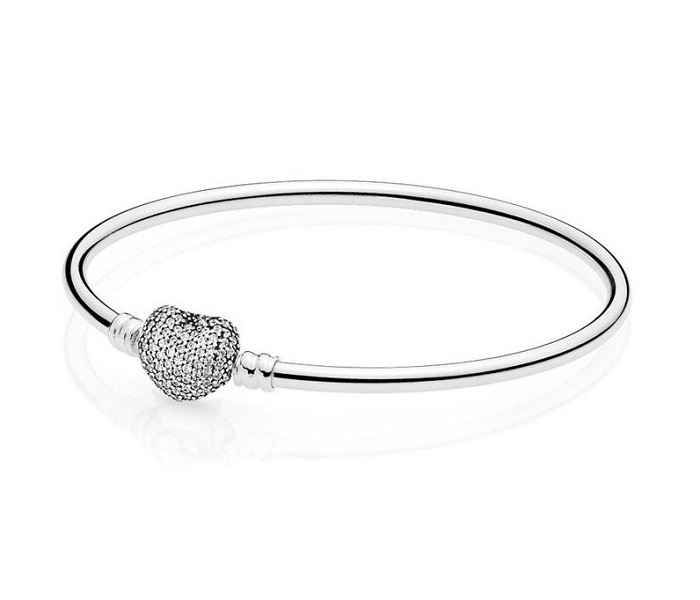 

Wholesal 18-20cm Rose Gold Silver Heart Button Bracelet Clasp Fit European Beads For Pandora Bracelet Charm Beads Bangle & Jewelry DIY