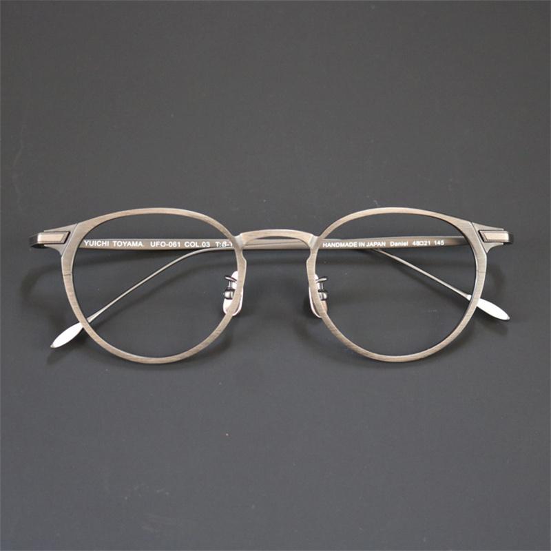 

Fashion Sunglasses Frames Handmade Round Titanium Eyeglasses Ultralight Men Glasses Frame Japanese Prescription Myopia Women GAFAS Spectacle