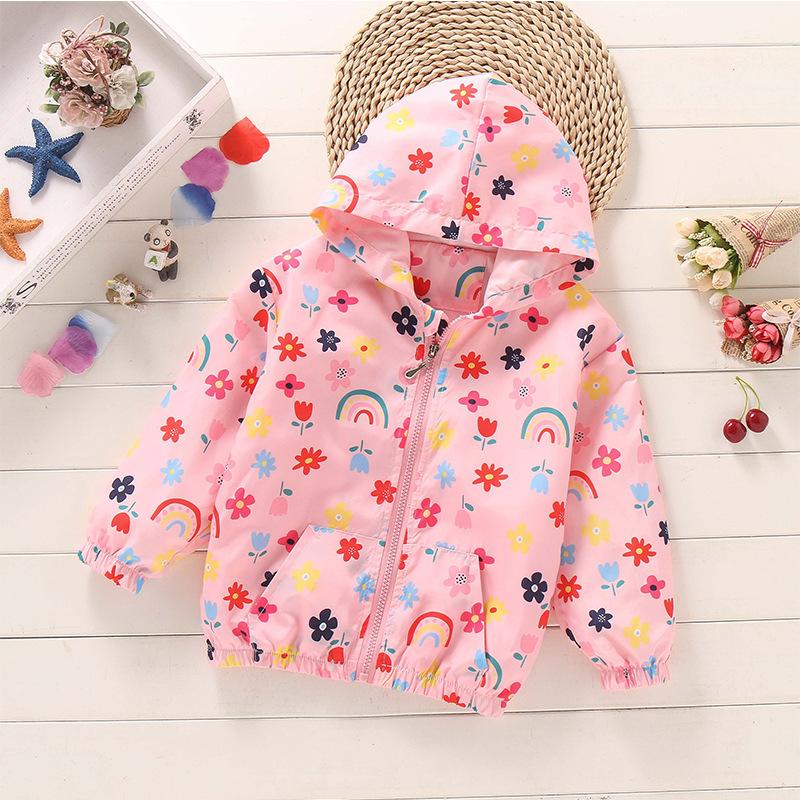 

Jackets 2021 Est Outdoor Windproof Jacket For Girls Assault Suit Children's Outerwear Coat Clothes 3 To 8 Years, Blue;gray