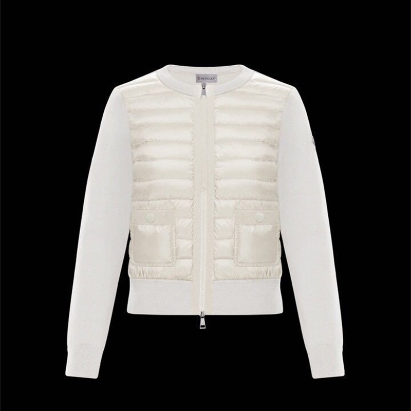 

Mengkou 2021 autumn winter new down women' slim jacket wool knitted stitching Lightweight Jacket short, White