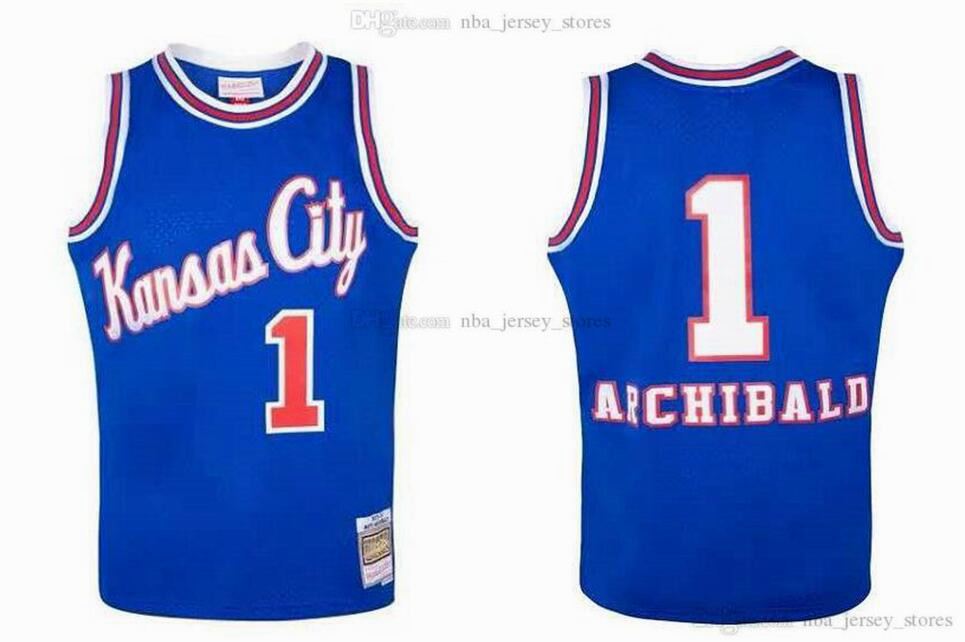 

Stitched Jersey Nate Archibald #1 Mitchell & Ness 1975-76 Mesh Hardwoods Classics retro basketball jerseys Men Women Youth S-6XL