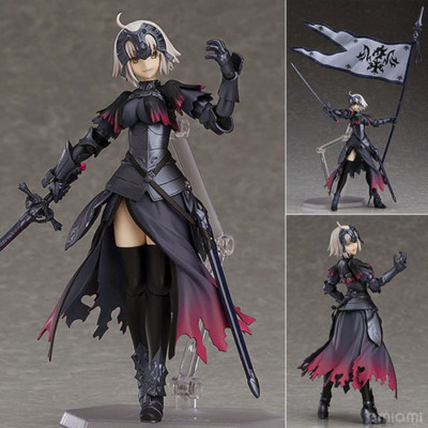 

Anime Fate Grand Order Avenger Jeanne d'Arc Alter Figma 390 Cute Action Figures PVC Doll Collection Model Toys Gifts Q0621, No retail package