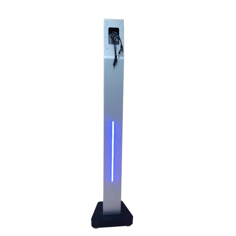 

Face Recognition Thermometer Machine 130cm Inclined Plane Floor Standing Base Silver Bracket Foothold Trestle Facial System
