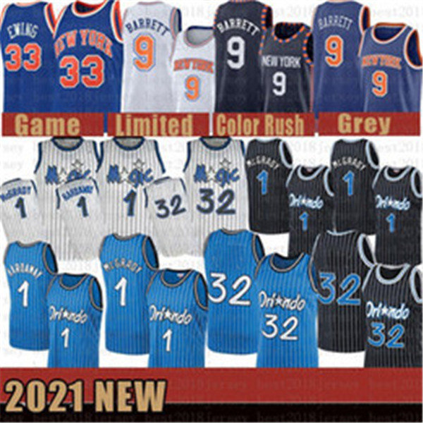 

2021 New Basketball Jersey OrlandoMagicMens NewYorkKnicks32 RJ 9 Barrett Patrick 33 Ewing Penny 1 Hardaway Pur, Mens-jersey