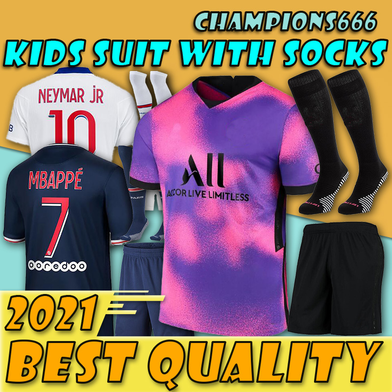 

psgjersey Maillots football 20 21 soccer jersey MBAPPE ICARDI shirt kids with socks maillot de foot hommes enfants KIMPEMBE 4TH GANA KEAN NEYMAR MARQUINHOS, Red