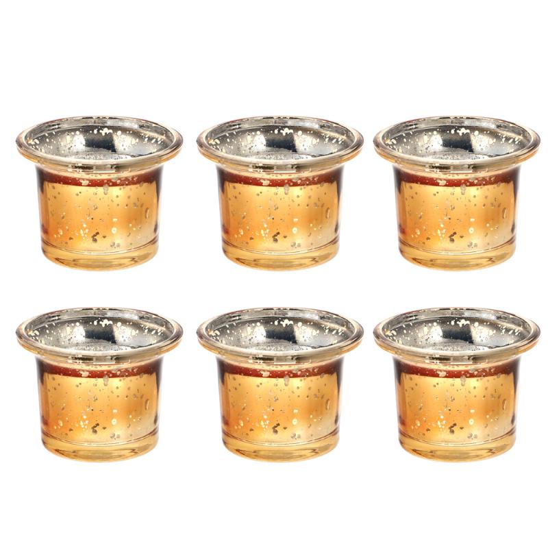 

Candles 6pcs Glass Creative Candle Cup Holder Simple Style Container