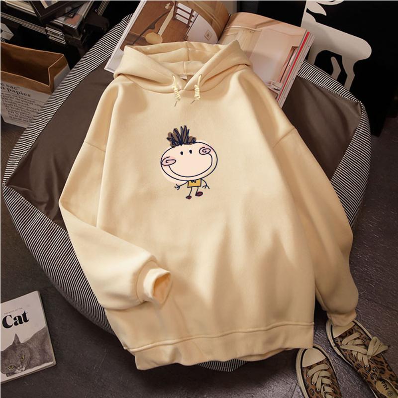 

Women's Hoodies & Sweatshirts Kawaii Harajuku Hoodie For Women Ullzang Cute Funny Cartoon Print Graphic Hoody Casual Long Sleeve Pullover Fe, White