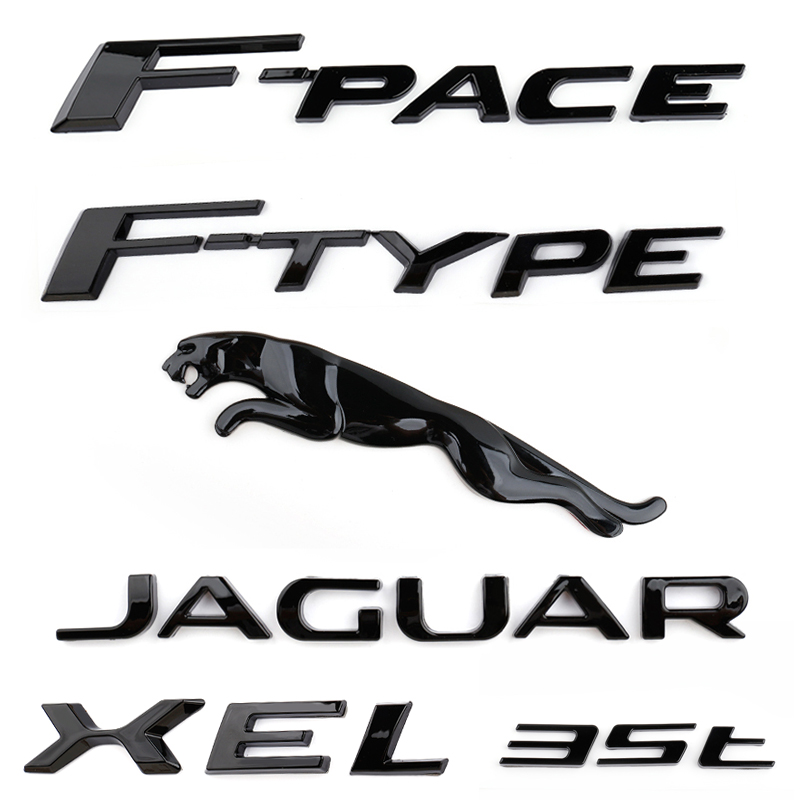 

Car Styling 3D Car Sticker 3.0 5.0 V6 V8 XE XF XJL Letter Rear Emblem Badge for Jaguar XE XF XJL EPACE F PACE F-TYPE Accessories