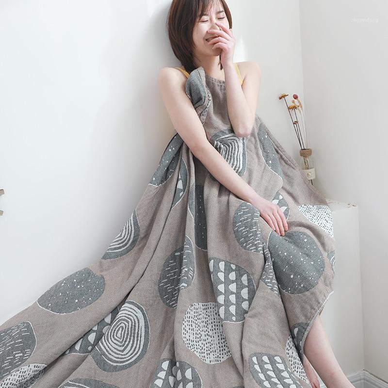 

Blankets Cotton Muslin Blanket For Bed Sofa Travel Breathable Bedding Coverlet Large Soft Throw Summer Towel